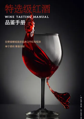 紅酒產(chǎn)品畫冊設(shè)計模板