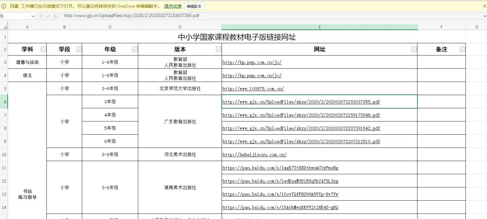 电子版教材