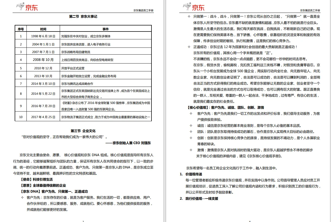 員工手冊范本