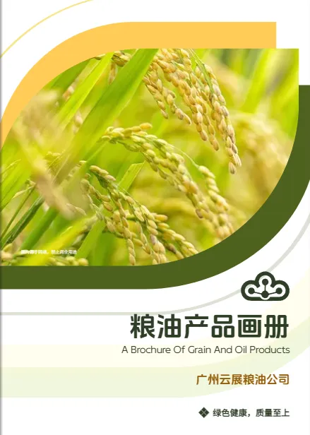 糧油食品宣傳畫冊(cè)設(shè)計(jì)模板