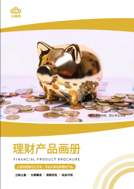 免費(fèi)的理財(cái)基金財(cái)富投資產(chǎn)品畫冊(cè)模板