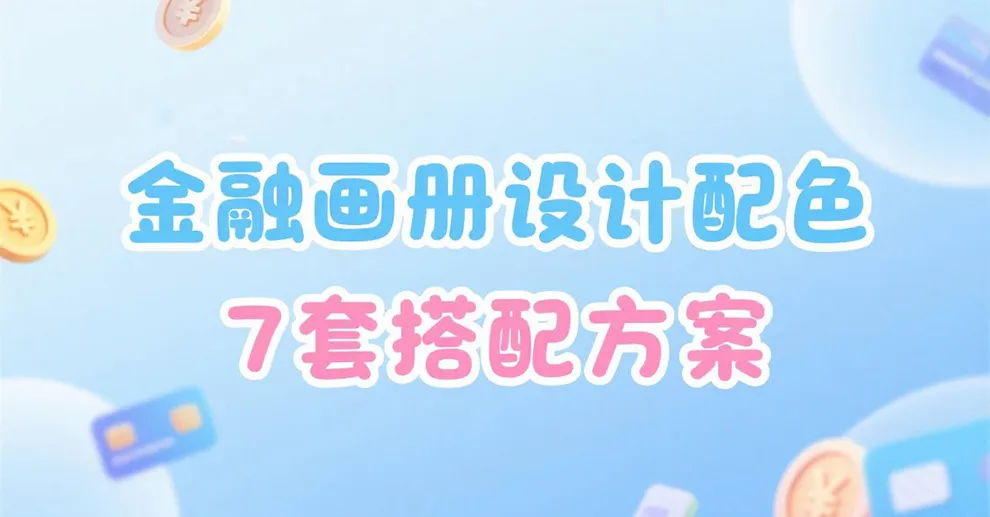 金融畫冊設計配色方案