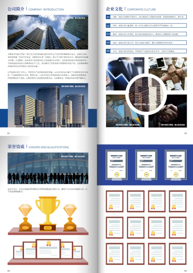 企業宣傳畫冊模板