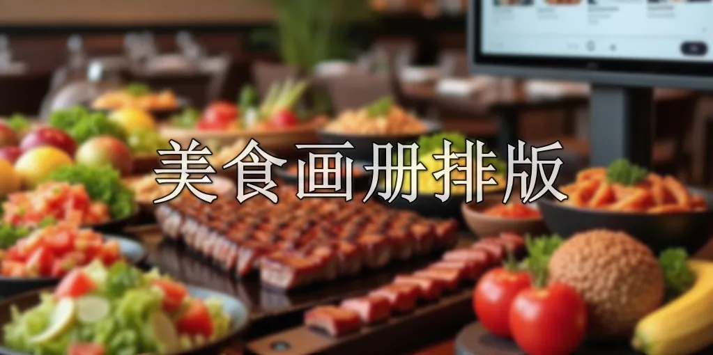 美食畫冊排版封面圖片