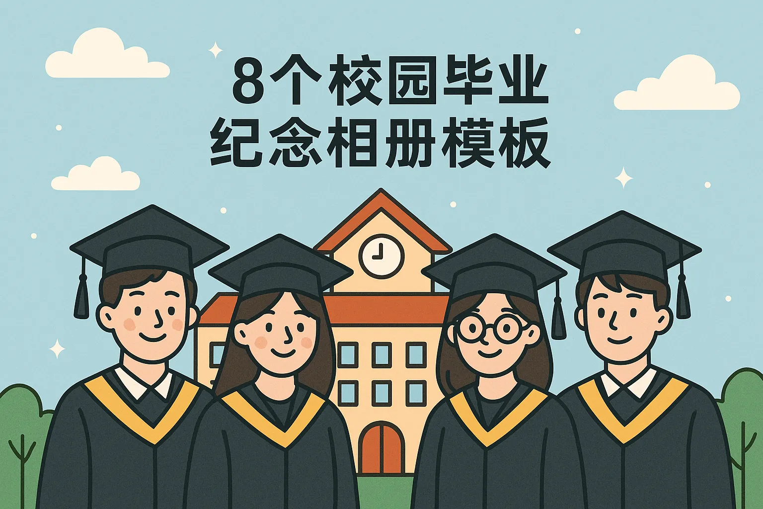 畢業(yè)紀(jì)念相冊(cè)模板