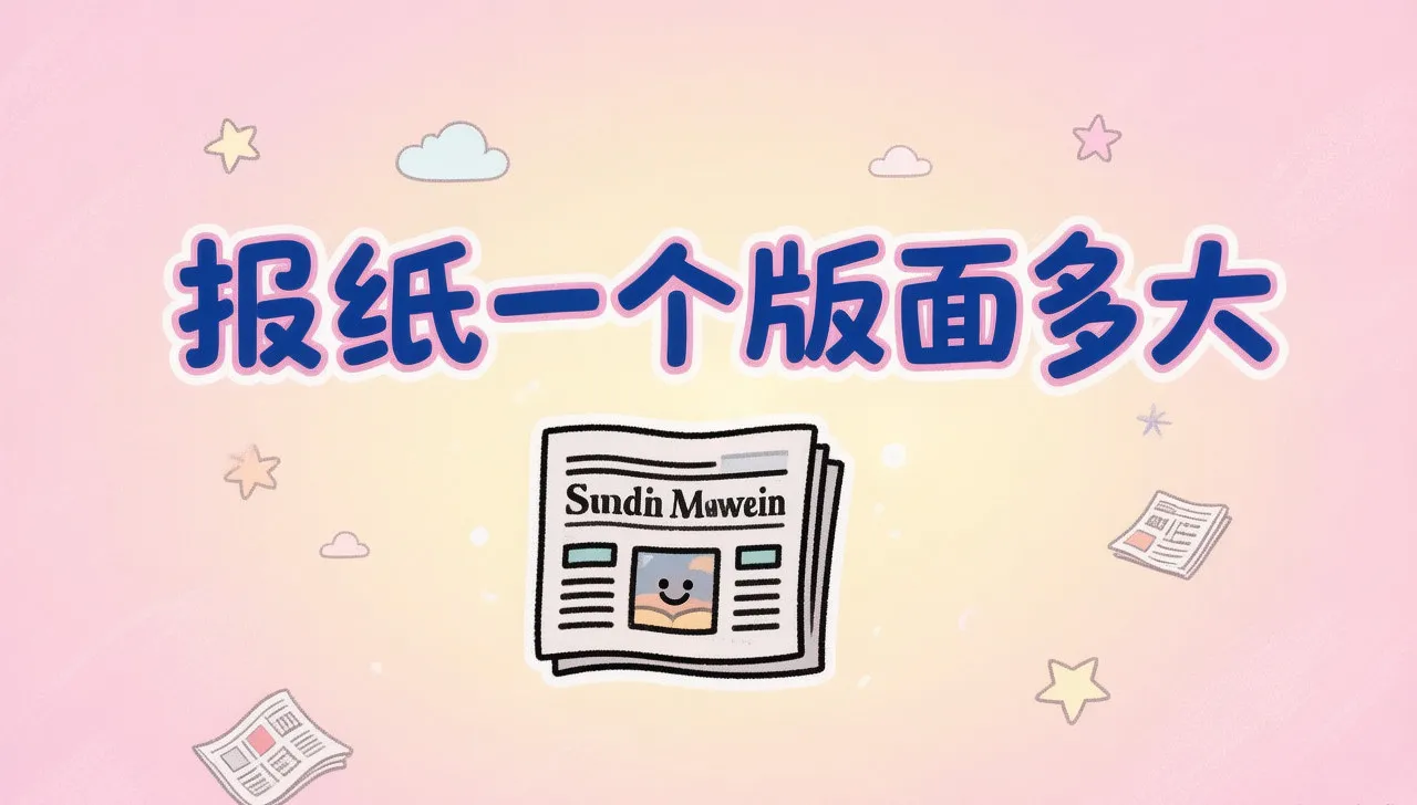 報(bào)紙版面尺寸編排封面圖