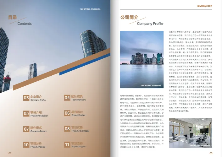 商务企业通用项目招商计划书模板