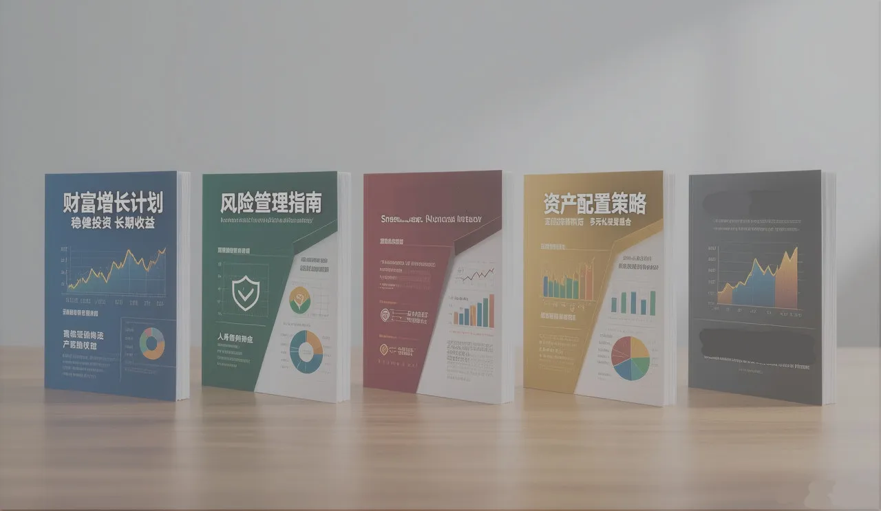 金融宣传手册5套模板封面