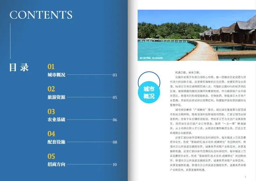 城市投資手冊內(nèi)頁設(shè)計(jì)模板