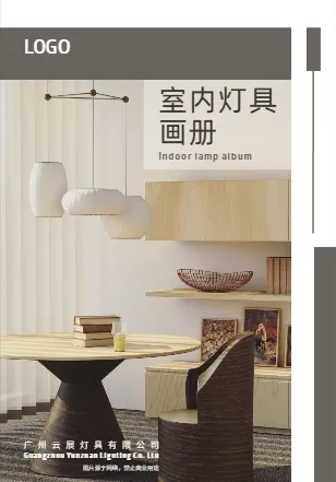 室内居室照明灯具产品画册封面