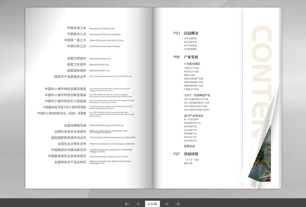 招商投資手冊內(nèi)頁設(shè)計(jì)-產(chǎn)業(yè)政策與區(qū)位優(yōu)勢可視化展示