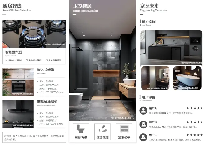 家電產(chǎn)品宣傳三折頁(yè)模板