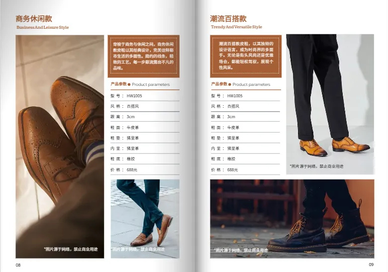 企業(yè)畫冊雙欄排版模板免費