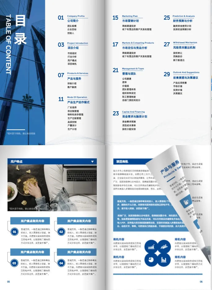 企业融资商业计划书模板