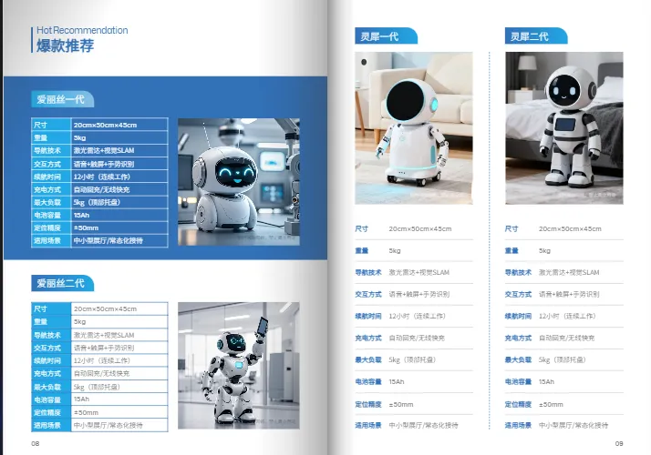 左右镜像的平衡版式设计模板