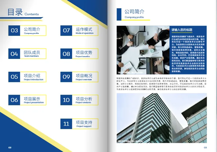 投资创业招商项目计划书模板