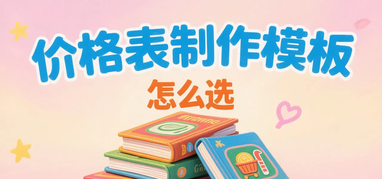 價(jià)格表制作模板封面圖