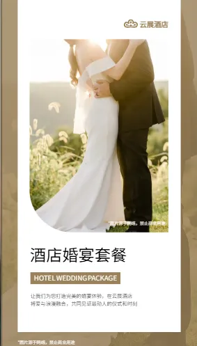 婚宴酒宴套餐价格表封面设计模板