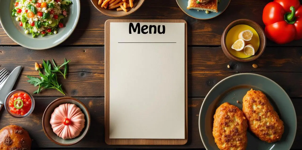 菜单价格表模板封面图