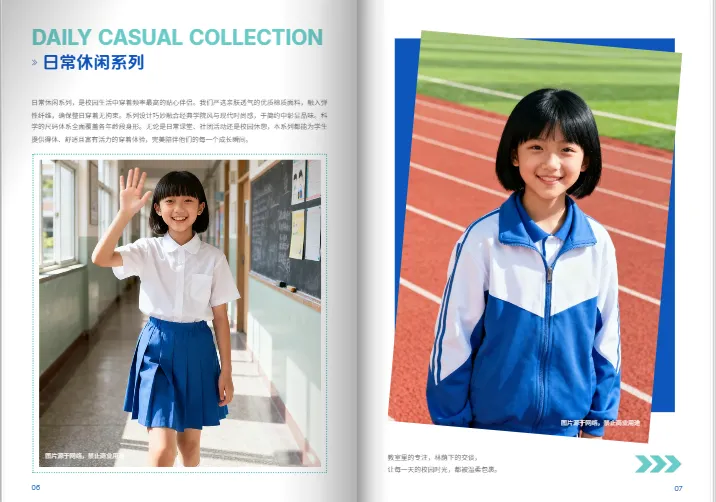 展示核心元素居中突出的画册内页版面设计效果