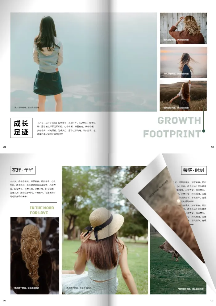 成年礼生日纪念照片书模板