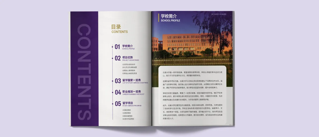 學(xué)校宣傳冊設(shè)計模板