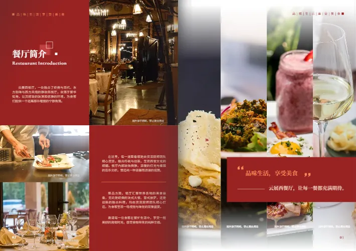 美食雜志模板版式解析圖