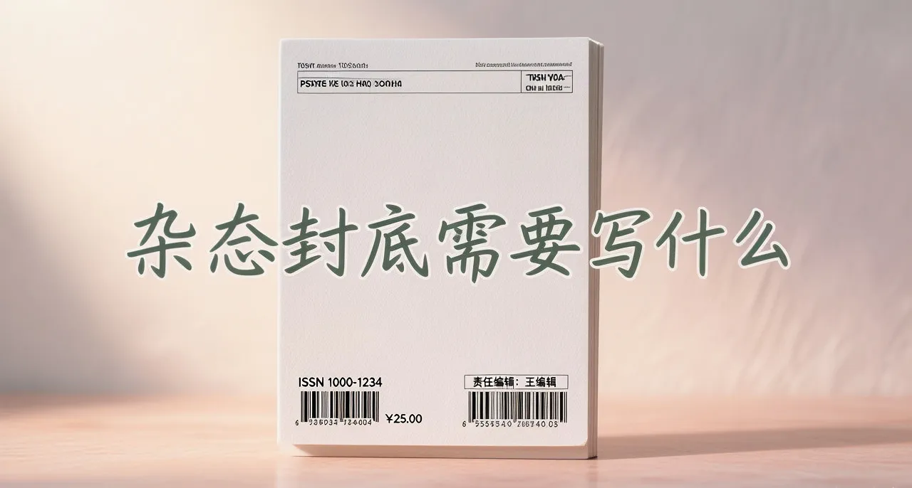 杂志封底写什么