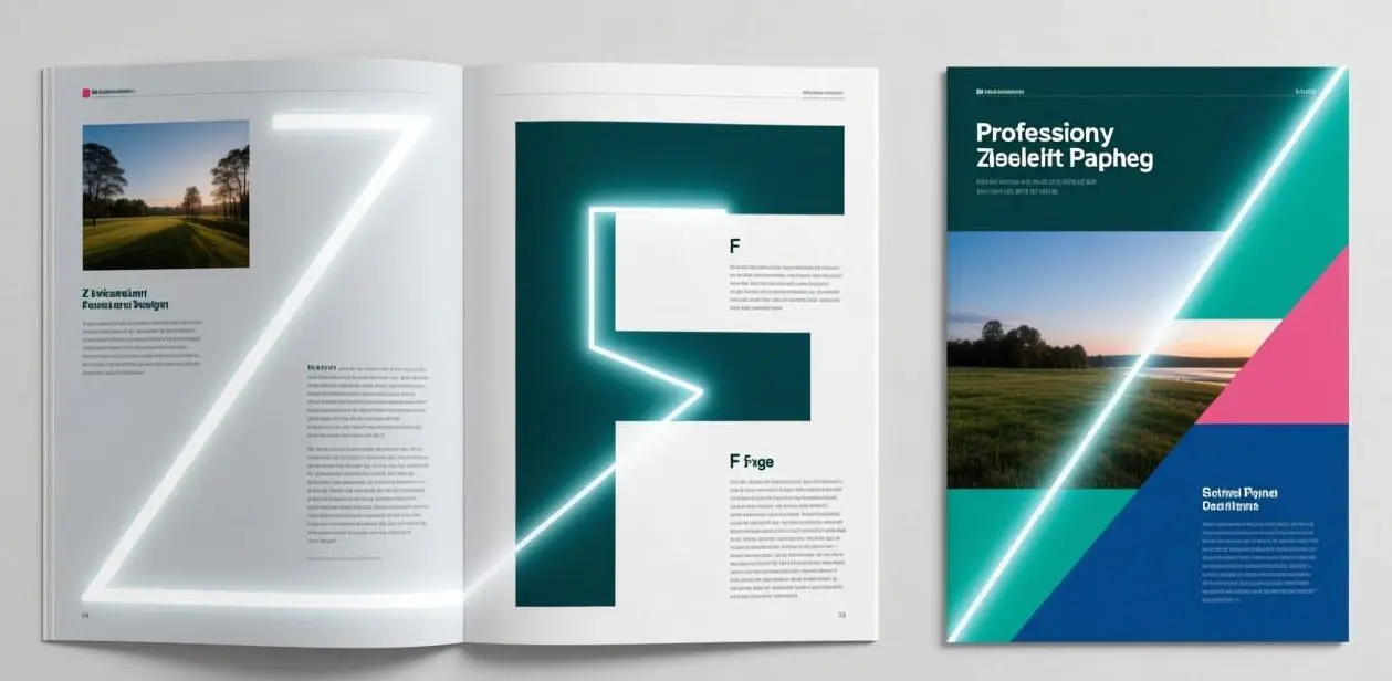 宣传册视线引导设计：Z型、F型、对角线路径