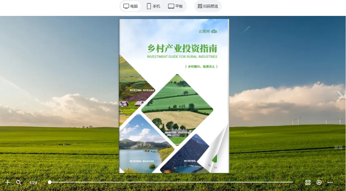 政府数字宣传册展示