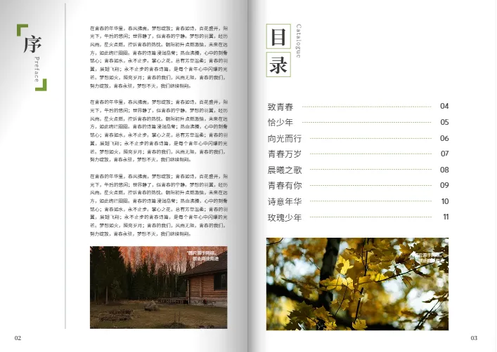 书籍目录页设计