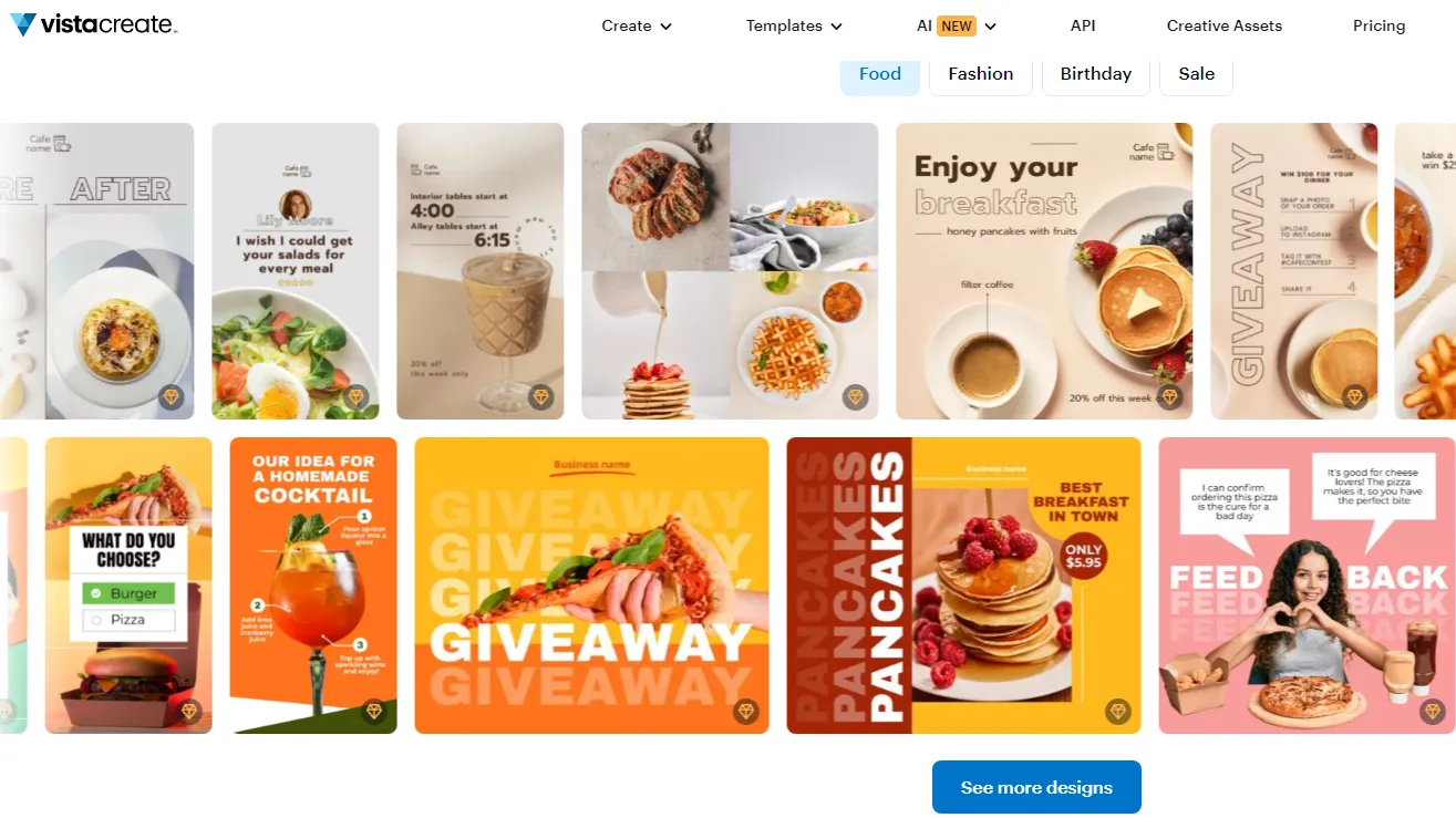 Vistacreate设计平台展示