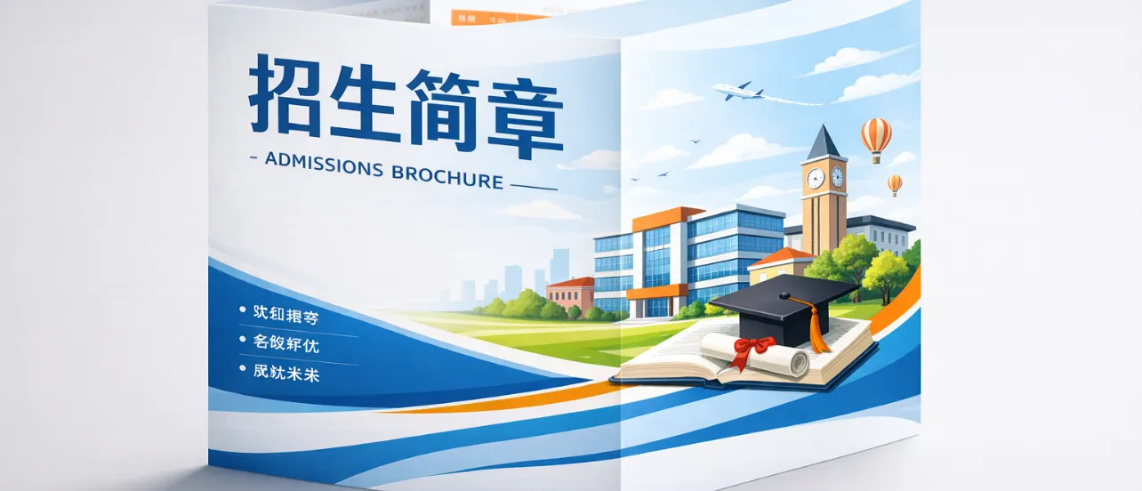 招生简章三折页设计