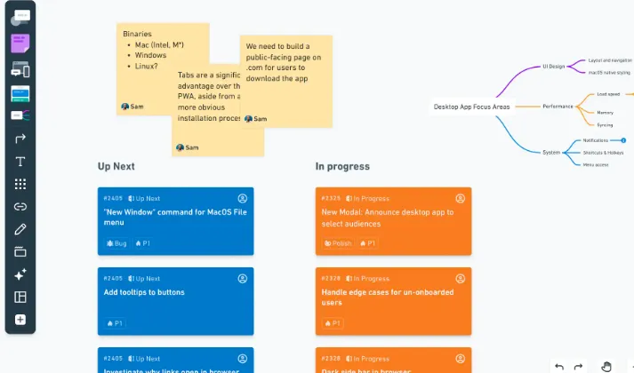 Whimsical制作線框圖、流程圖展示