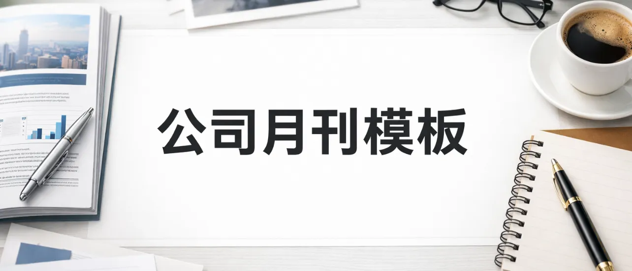 公司月刊模板