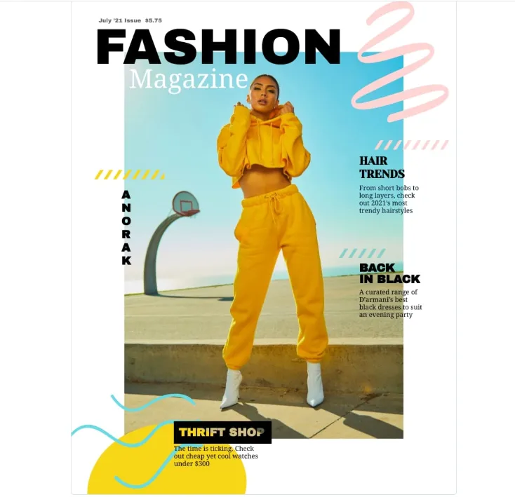 现代轻奢风时尚杂志模板