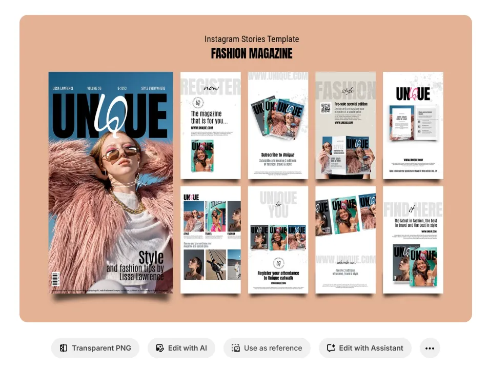 PSD高端质感时尚志模板