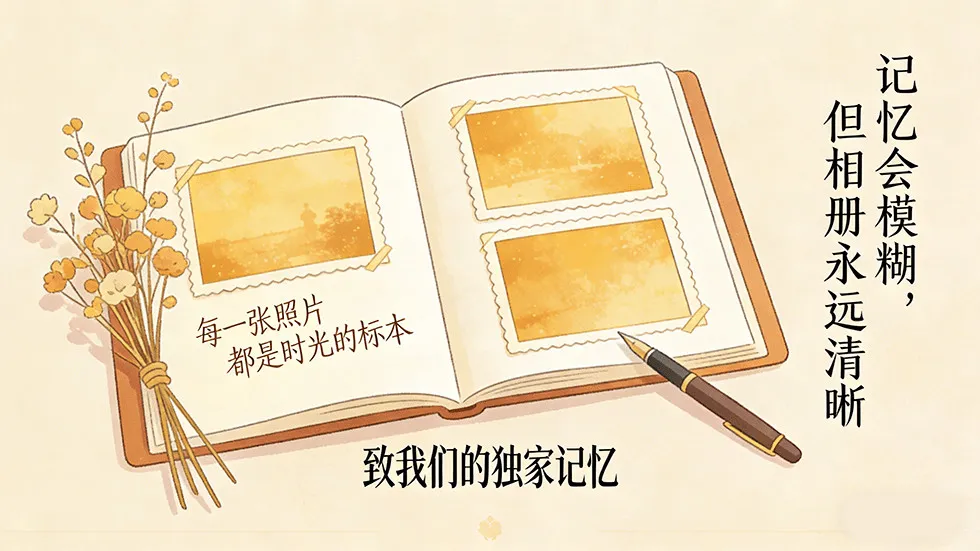 制作相册的温暖句子