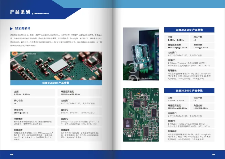 物聯(lián)網(wǎng)芯片電子元器件產(chǎn)品畫冊模板