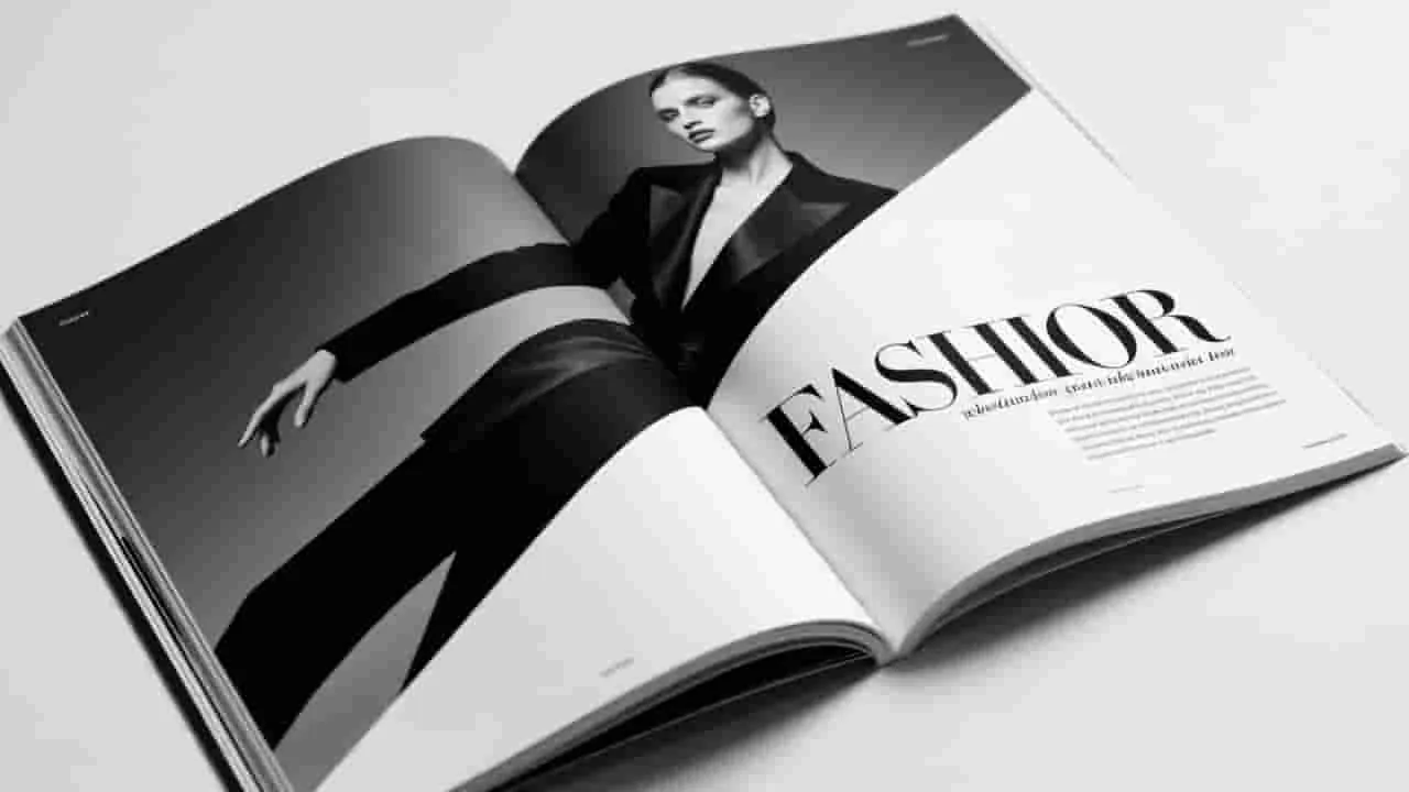 品牌畫冊(cè)構(gòu)圖方式：對(duì)角線構(gòu)圖展示高級(jí)成衣系列