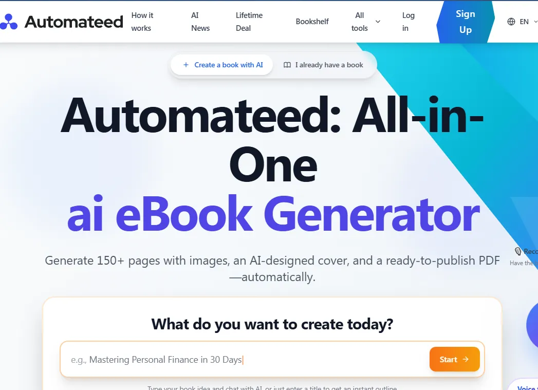 电子书制作AI工具-automateed
