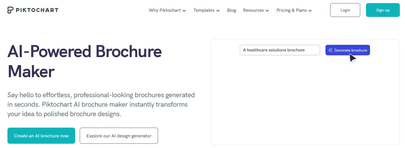 AI生成宣傳冊-piktochart