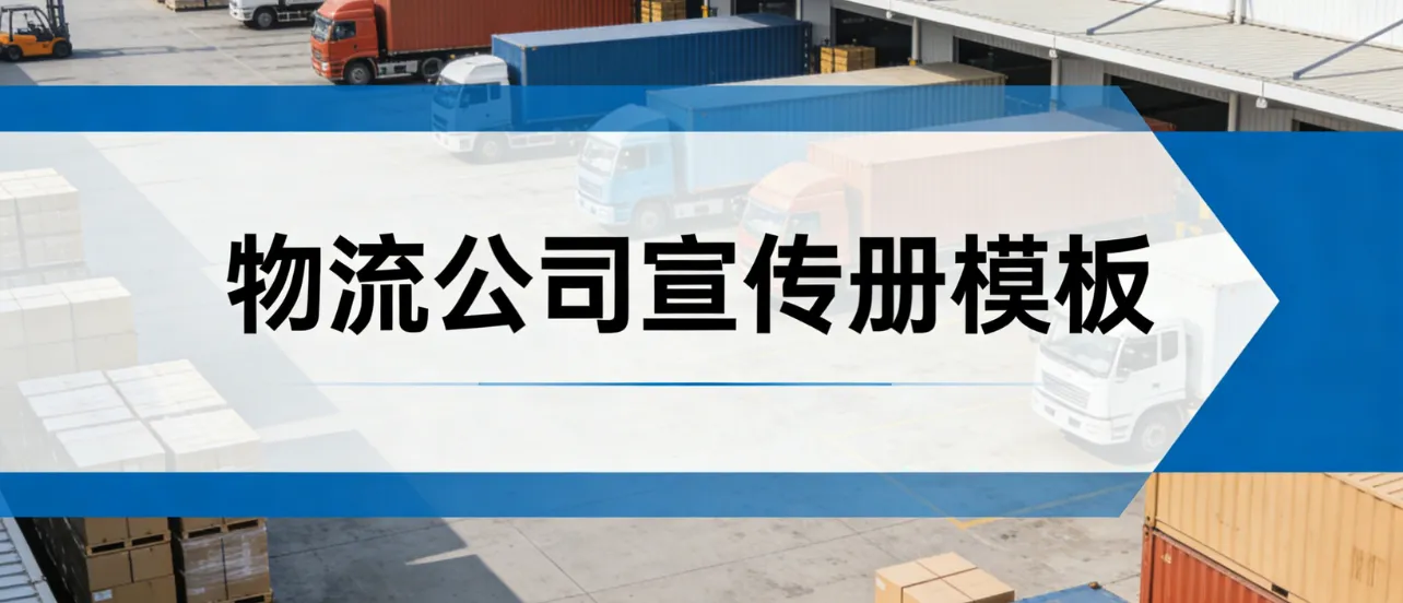 物流公司宣传册模板