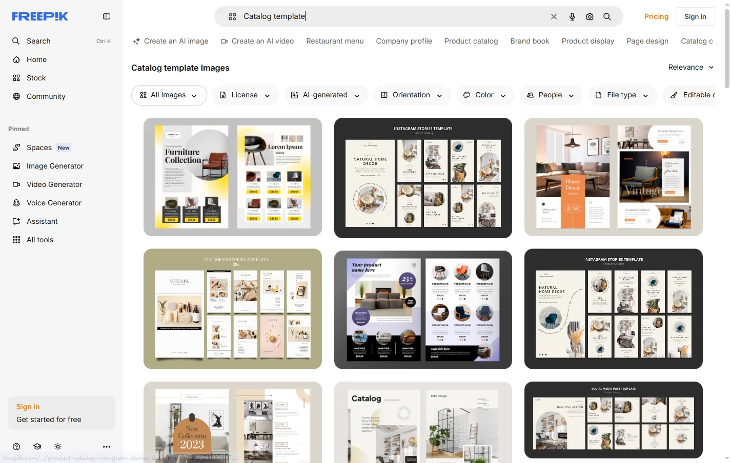 外贸产品目录模板下载-freepik