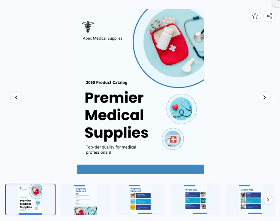 免費(fèi)醫(yī)療用品目錄模板