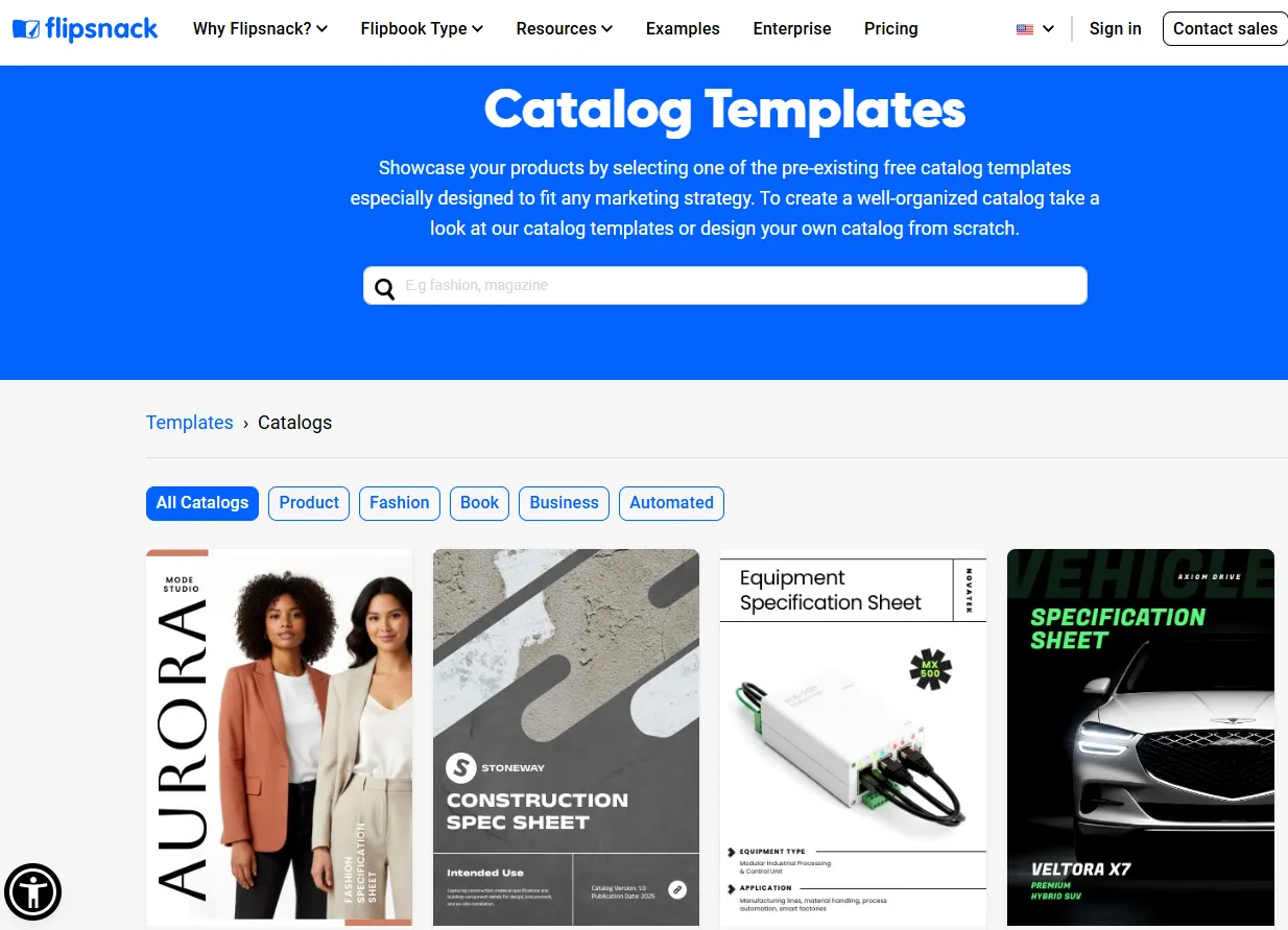 外贸产品目录模板下载-flipsnack